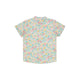 Mandarin Collar Boy Shirt - Springtime Blooms (Yellow)