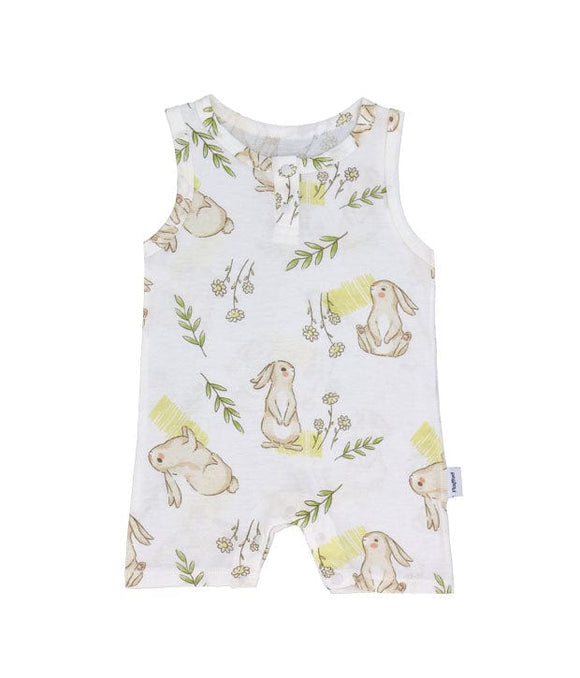 Springtime Bunny Cotton Sleeveless Onesie