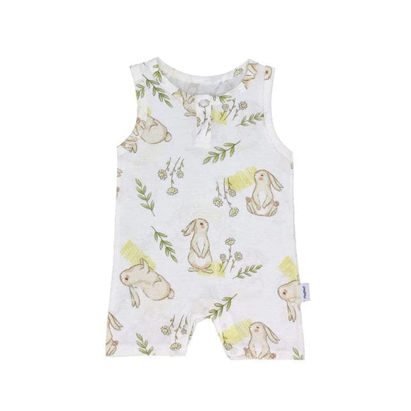 Springtime Bunny Cotton Sleeveless Onesie