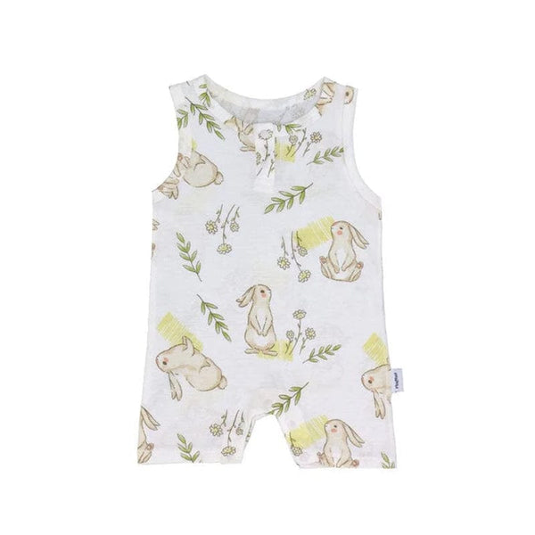 Springtime Bunny Cotton Sleeveless Onesie