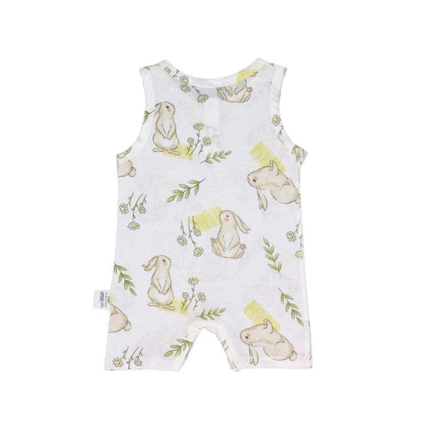 Springtime Bunny Cotton Sleeveless Onesie