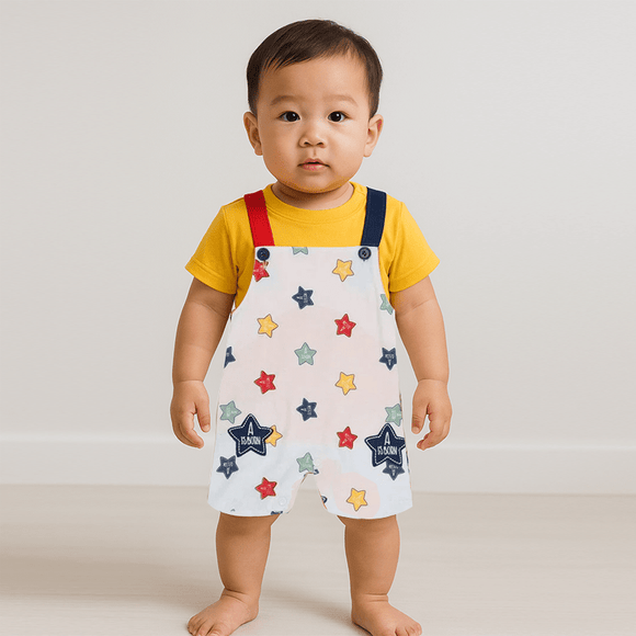 A Star Is Born Baby Boy Jersey Cotton 2Pc Playsuit