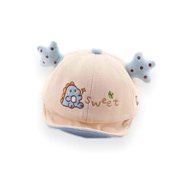 Starry Ears Dino Cap (Pink)