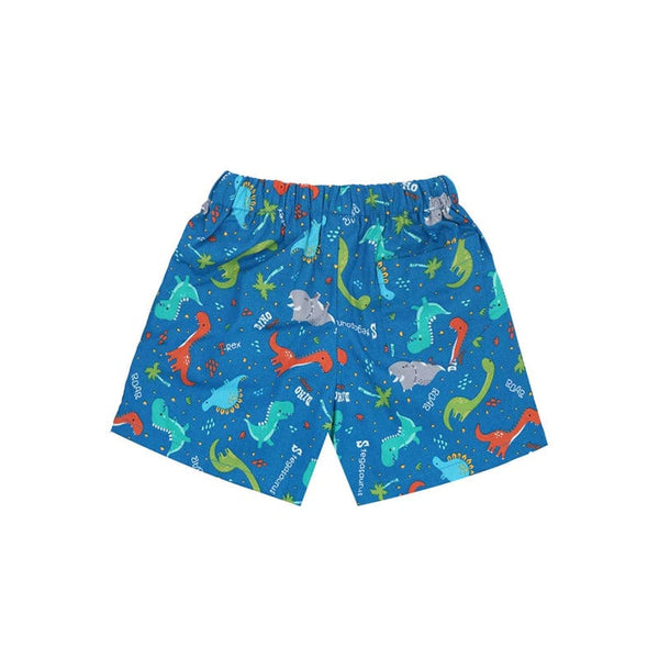 Stegosaurus Dino Pull Up Shorts (Blue)