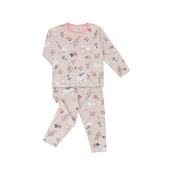 Strawberries & Bunnies Soft Cotton Pyjamas