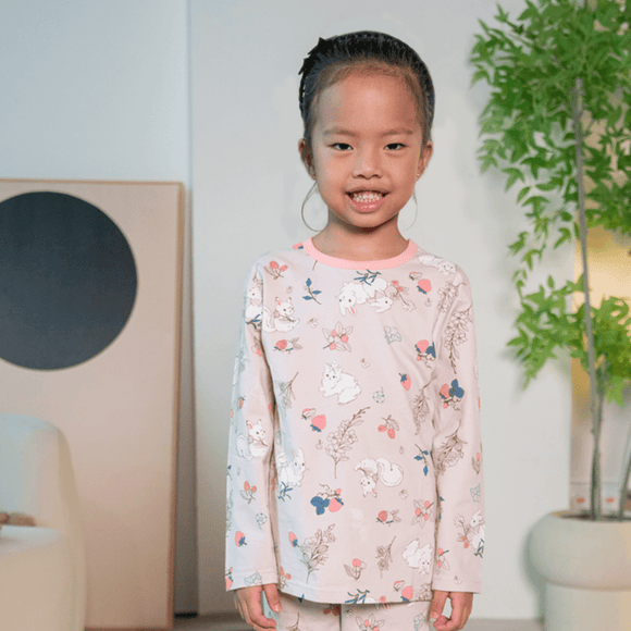 Strawberries & Bunnies Soft Cotton Pyjamas