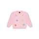 Puffy Flowers Cardigan (Pink)