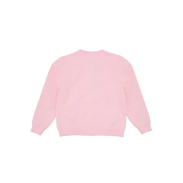 Puffy Flowers Cardigan (Pink)
