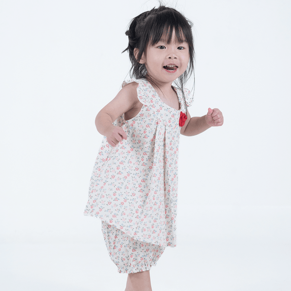 Sweet Roses Baby Girl 2pc Set - (White)