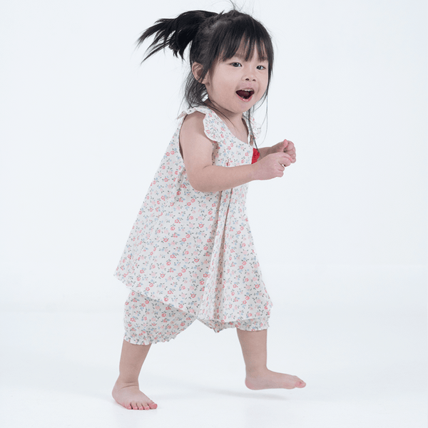 Sweet Roses Baby Girl 2pc Set - (White)