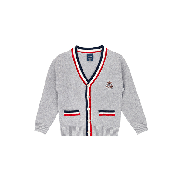 Teddy Bear Cardigan (Grey)