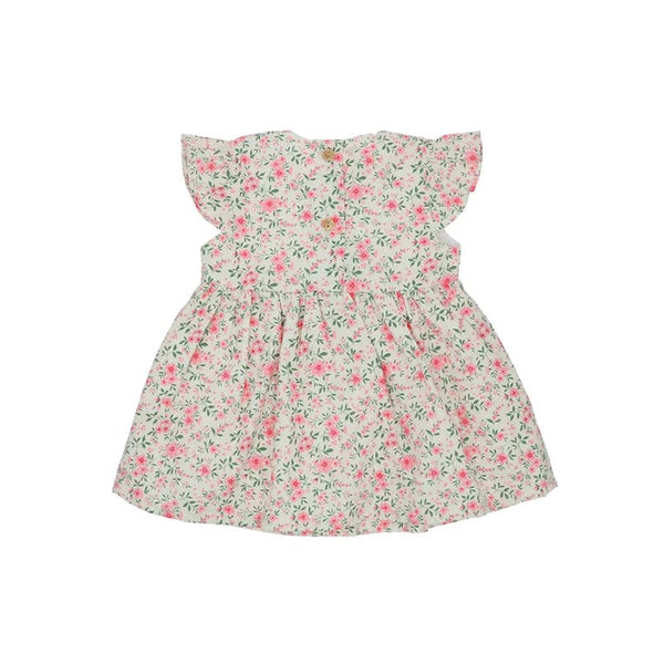 Tiny Flowers Baby Doll Dress (White)