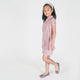 Ditsy White Blooms Pink Qipao