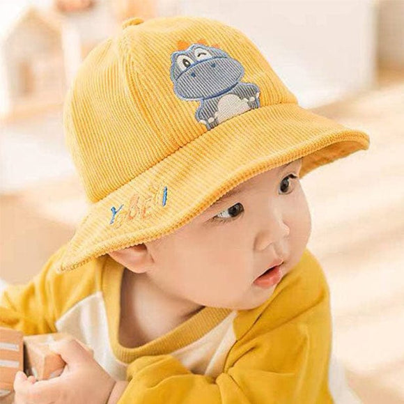 Wink Wink Dino Hat  (Mustard Yellow)