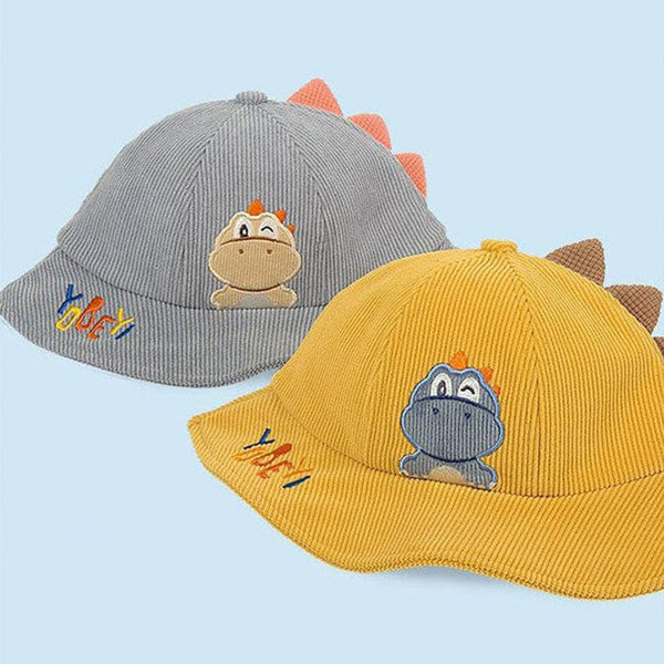 Wink Wink Dino Hat  (Mustard Yellow)