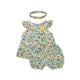 Yellow Roses Baby Girl 2pc Set - (Mint Green)