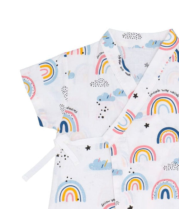 You Are Magic Rainbow Cotton Kimono Style Onesie