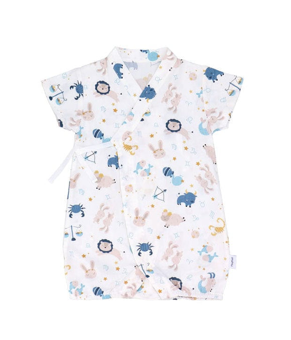 Zodiac Animals Cotton Kimono Style Onesie