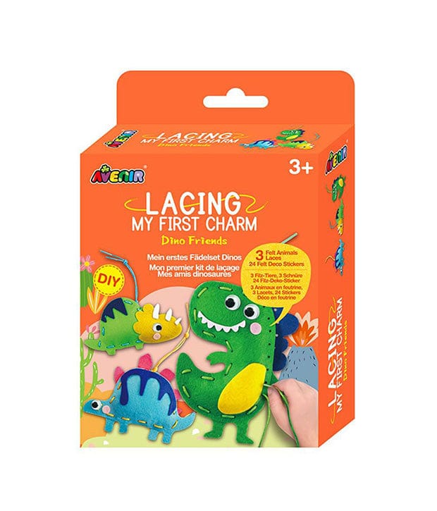Lacing My First Charm - Dino Friends