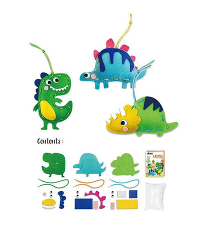 Lacing My First Charm - Dino Friends