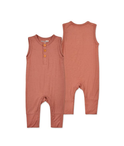Bamboo Fibre Sleeveless Long Onesie