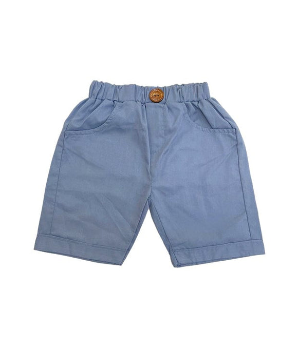 Bruno Pull Up Cotton Shorts (Cobalt Blue)