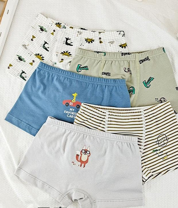 Cartoon Animal Underwear (5pc Pack)