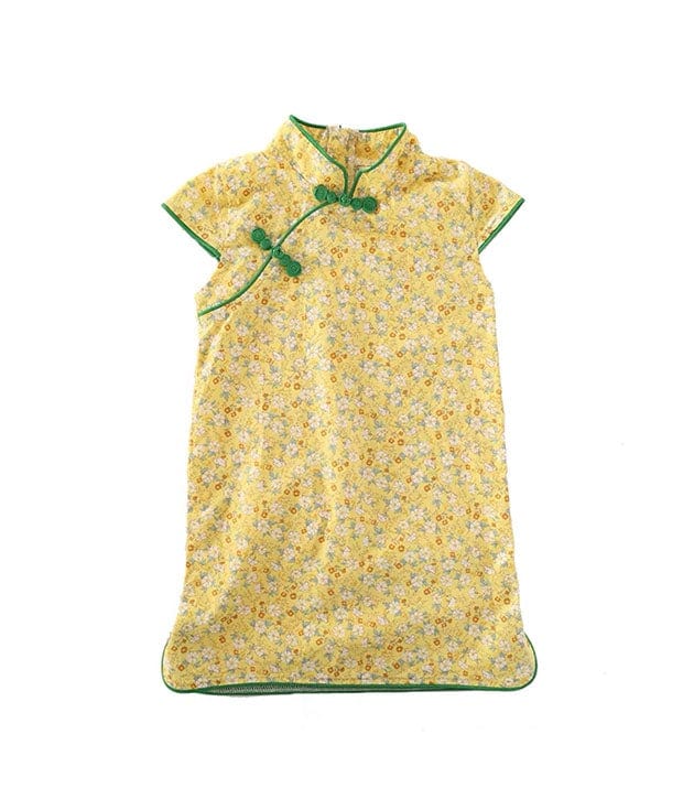 Petite Yellow Flowers Cheongsam