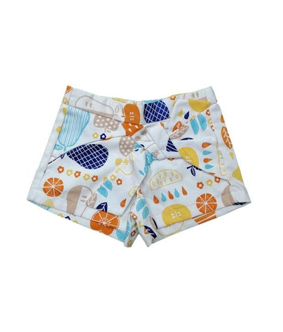 Citrus Fruit Shorts - Adjustable Waistband