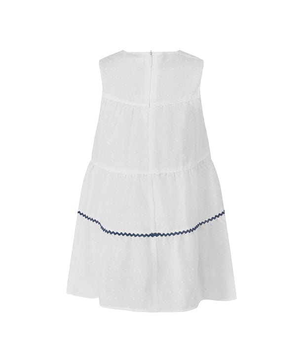 Cristal Sleeveless White Baby Dress