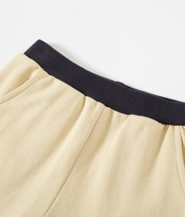 Cute Stego Cotton Shorts - Beige