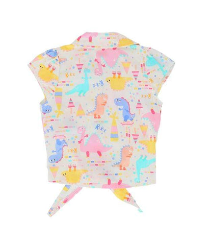Dino Knot Sleeveless Blouse