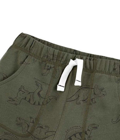 Dinosaurs Camo Cotton Drawstring Shorts