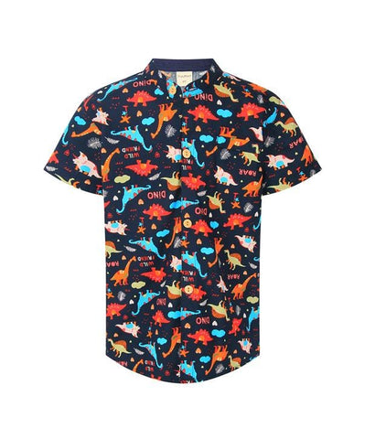 Land Over Time Dino Shirt - Navy Blue