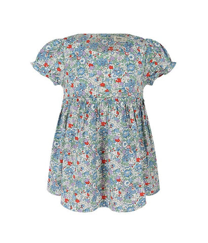 Flores Puffy Sleeve Petite Flower Baby Dress