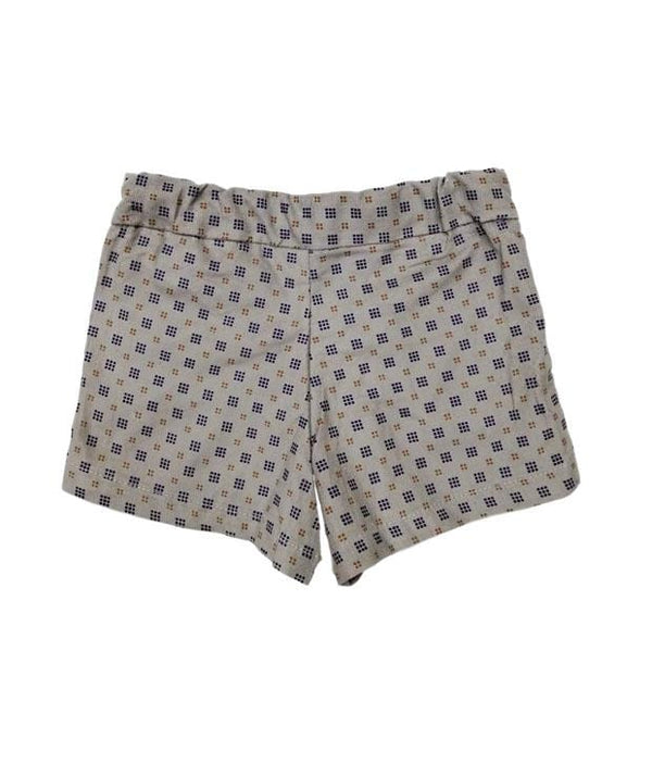Grey Grid Shorts - Adjustable Waistband