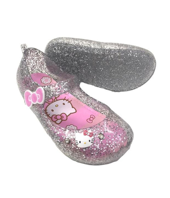 Hello Kitty Jelly Shoes - Silver