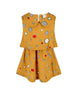 Khloe Mustard Round Collar Dress