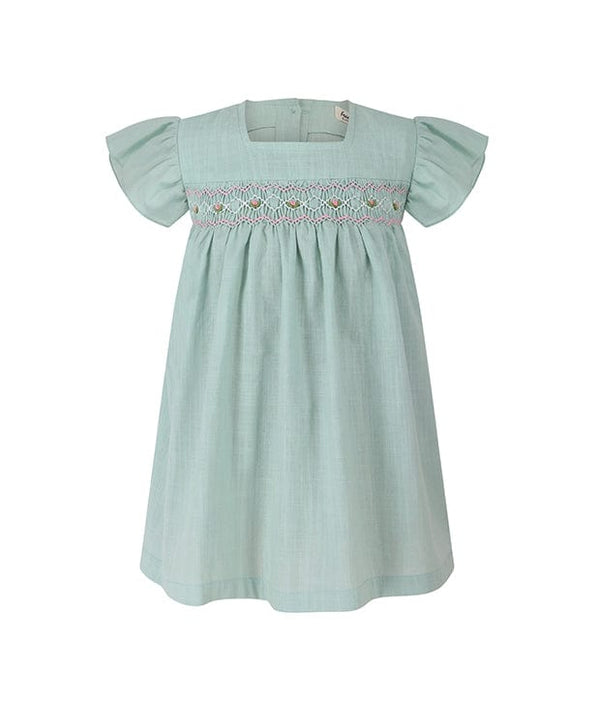 Lilibet Ruffle Sleeve Baby Smocked Dress