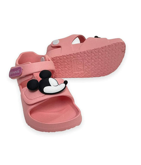 Mickey & Minnie Lover 2D Sandals - Peach