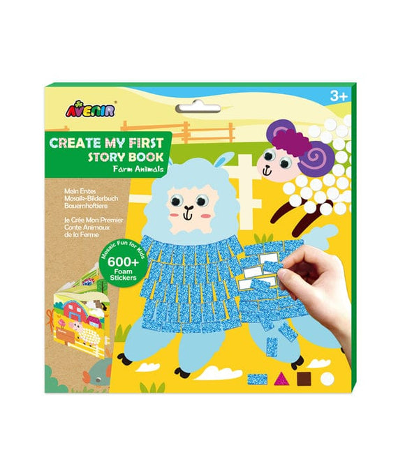 Mosaic Art Junior Storybook - Farm Animals