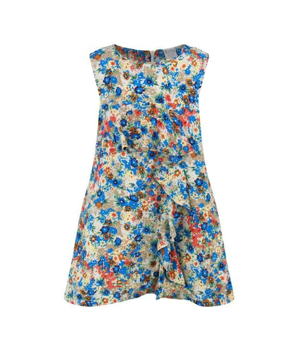 Nyla Blue Flora Dress