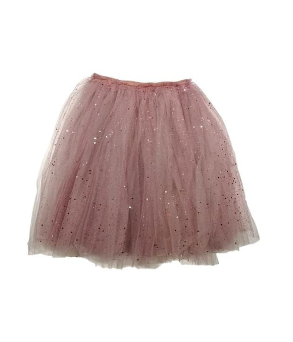 Glitter Tutu Long Skirt - Plume