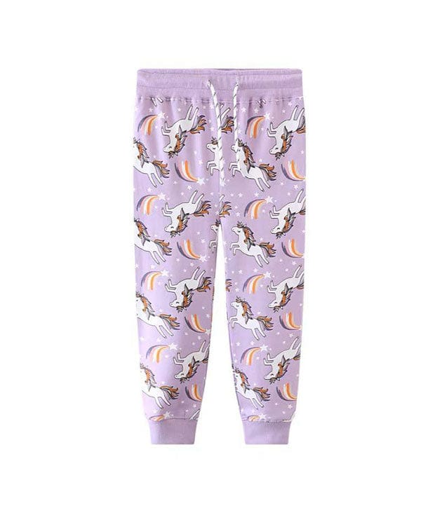 Prancing Unicorns Lilac Jogger Pants