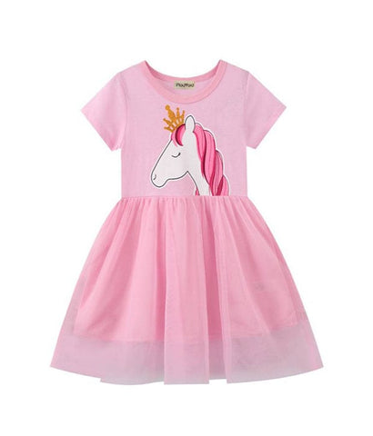 Queen Unicorn Pink Tulle Dress