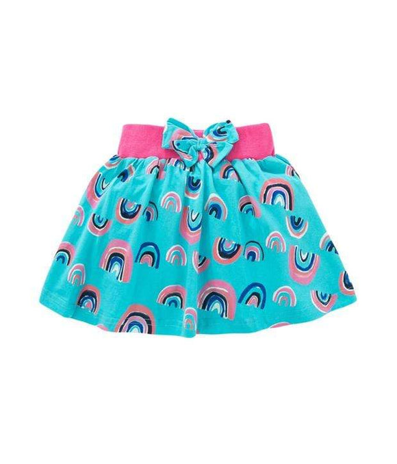 Rainbow Cotton Jersey Skirt