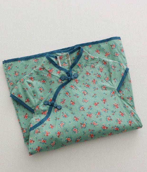 Red Petite Roses Qipao
