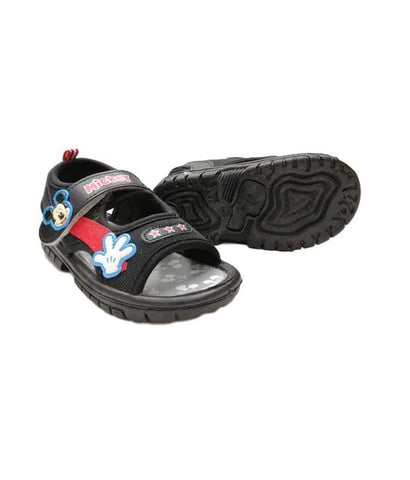 Mickey Mouse Licence Sandals - Black Stars