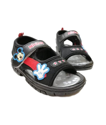 Mickey Mouse Licence Sandals - Black Stars