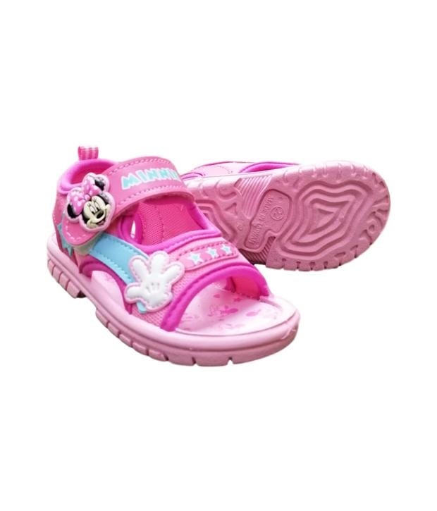 Minnie Mouse Sandals - Pink Minnie Hands